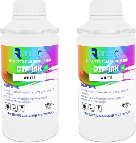 Lancelot DTF Ink Premium White Ink 500ml x2 Set for Small Studio Printing in Kuwait