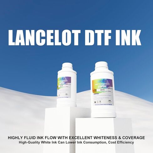 Lancelot DTF Ink Premium White Ink 500ml x2 Set for Small Studio Printing in Kuwait