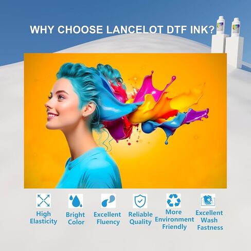 Lancelot DTF Ink Premium White Ink 500ml x2 Set for Small Studio Printing in Kuwait