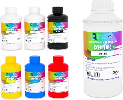 Lancelot DTF Ink Premium White Ink 500ml and DTF Set 250ml×6 (CMYK+2W) in Kuwait