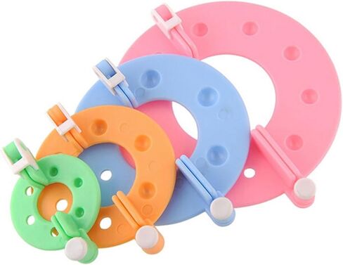 Pompoms Maker, 4 Sizes Pompoms Makers Pompoms Maker Tool Fluff Weavers for Yarn Knitting Easy to Make Pompoms in Kuwait