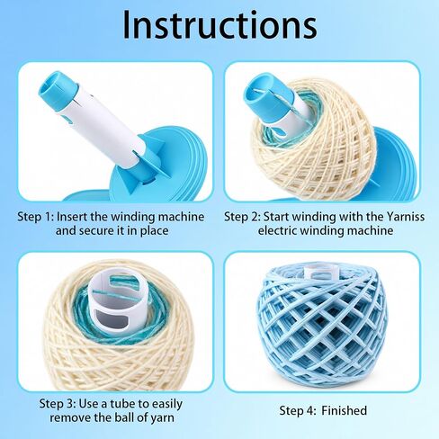 Yarniss 10pcs Yarn Ball Tube for Electric Yarn Winder, Winding Tube Adapter in Saudi Arabia