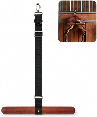 Portable Solid Wood Saddle T-Hanger Rack for Horse Tack & Trailer in Kuwait