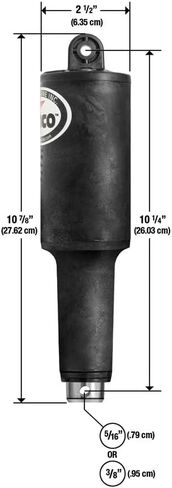 LENCO MARINE 15057-001 Actuator, 2 1/4" Stroke 101XDS 12V 5/16, Black, One Size and LENCO MARINE - 30133-103D Actuator Extension Cable, 20', 14 GA Bundle in Saudi Arabia