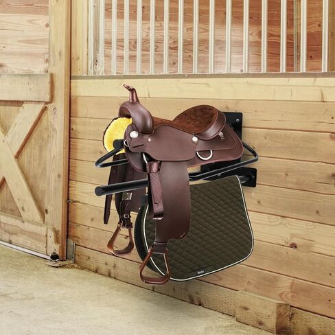2 Pack Saddle Rack with Double Pad Bar, Wall Mounted in Kuwait