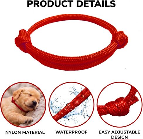 24Pcs Whelping Collars for Puppies, 2 Sizes Adjustable Puppy ID Bands in Kuwait