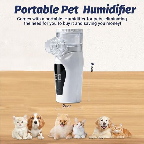 REDDOUDOU Pet Oxygen Chamber, Small Pet Incubator, Animal Humidifier Box, Pets Delivery with Padded Cotton, Cat's Nest, Pets Humidifier Accessories for Dogs, Cats, Puppies, Kittens(100L) in Kuwait