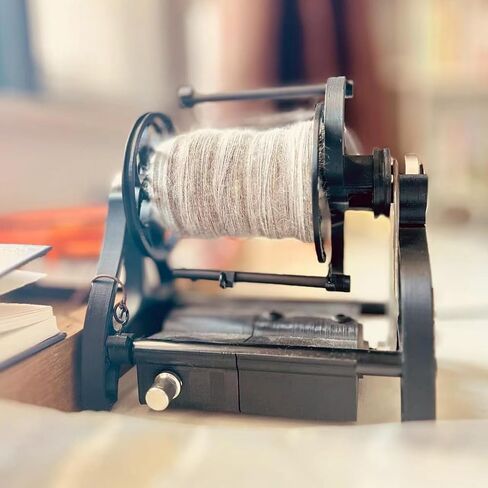 12V Electric Wheel with Adjustable Speed, 800 RPM, Forward & Reverse Rotation, 3 Spools Included, Perfect for Yarn, Wool, Silk, Fiber & Weaving Projects in Kuwait