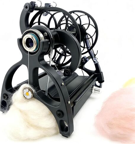Electric Yarn Winding Machine with 3 Spools, 800 RPM, Stepless Speed Control, Forward/Reverse Rotation for Weaving, Blending, and Roving Crafting in Kuwait