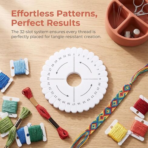 NAMOARLY 24pcs Slot Round Braiding Disc Kit for Paracord and Yarn in Kuwait