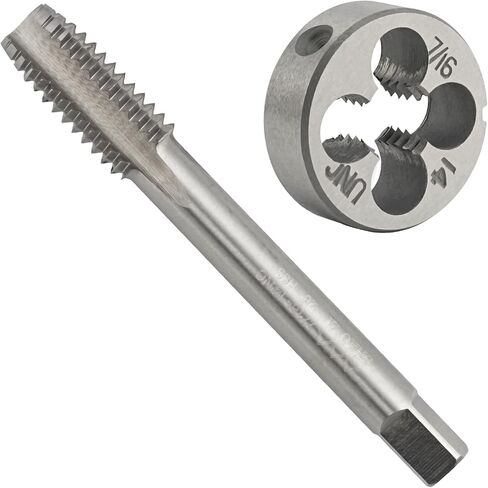 7/16"-24 UNS HSS Tap And Die Set, 7/16 x 24 UNS Machine Thread Tap And Round Thread Die Right Hand in Kuwait