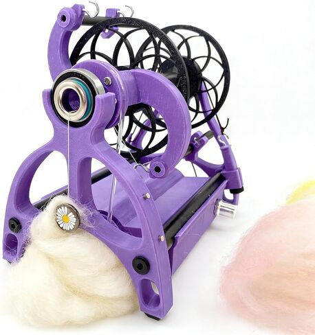 Electric Yarn Winding Machine - 3 Spools, 800 RPM Max Speed, Stepless Control, Forward/Reverse Rotation for Weaving, Blending, and Roving Crafting in Kuwait