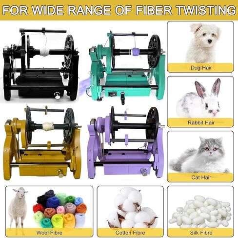 Electric Wool Spinner Machine - High-Speed Yarn Spinner for Knitting & Weaving, Lightweight Portable Wool Twister, Perfect for Crafting & DIY Projects in Saudi Arabia
