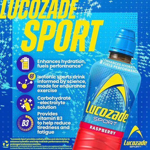 Lucozade Sport Raspberry, 4 x 500ml in Kuwait