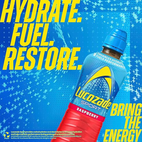 Lucozade Sport Raspberry, 4 x 500ml in Kuwait