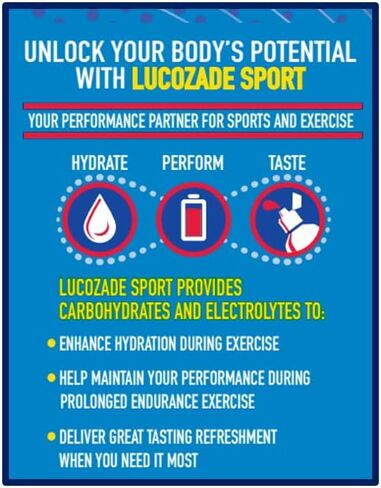 Lucozade Sport Raspberry, 4 x 500ml in Kuwait
