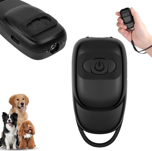 AOMIG Ultrasonic Dog Bark Deterrent Devices, Mini Dog Barking Deterrent Devices with LED, Rechargeable Anti Barking Device for Dogs, Portable Safe Bark Control Dogs Training Tools Indoor Outdoor in Kuwait