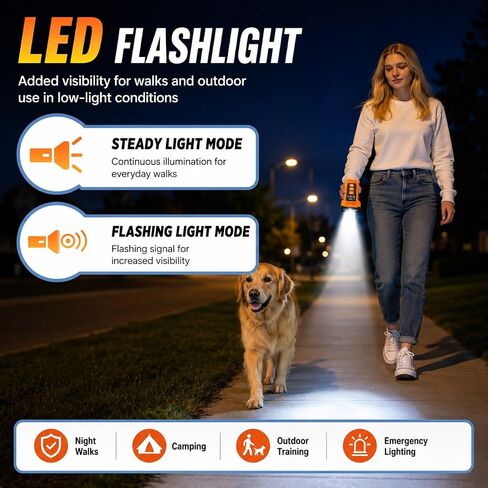6 in 1 Ultrasonic Dog Trainer Rechargeable Handheld Bark Control Device in Kuwait