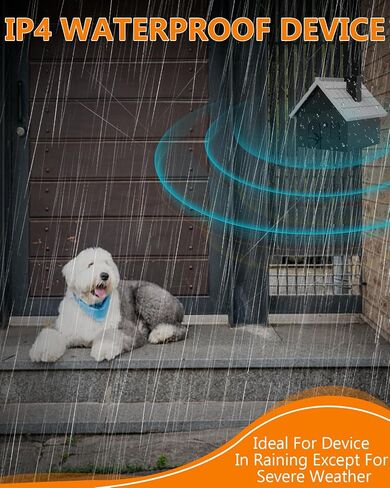 Dog Barking Control Devices, Anti Barking Device Ultrasonic Dog Barking Deterrent with 4 Modes, Stop Barking Dog Devices Up to 50 Ft Range, 2 in 1 Weatherproof Bark Control Device Outdoor Indoor in Kuwait