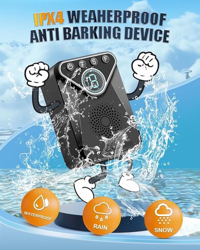 Anti Barking Device for Dogs, Sonic Barking Deterrent, Rechargeable Ultrasonic Dog Bark Control Device, Outdoor & Indoor Use, 9 Modes 33 FT Range Anti Barking Deterrent Device Dog Barking Silencer in Kuwait