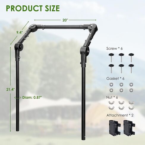 Adjustable Wagon Push Handle Attachment, Fit for Round/Square Frame Wagons in Kuwait