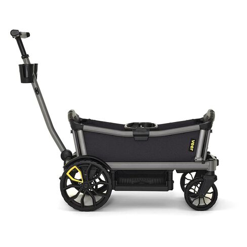 Veer Cruiser City Essentials Bundle | Premium 2 Seater Urban Stroller Wagon for Kids | Fully Collapsible | Hose Washable | Includes Cruiser City + Retractable Canopy + Storage Basket in Kuwait