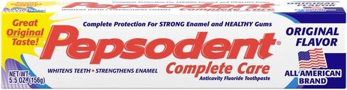 Pepsodent Complete Care Anticavity Fluoride Toothpaste, Original, 5.5 Ounce (Pack of 6) in Kuwait