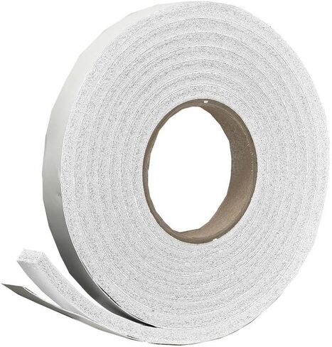 Frost King R338WH Sponge Rubber Foam Tape, 3/8" x 3/16" x 10', White (Pack of 2) in Kuwait