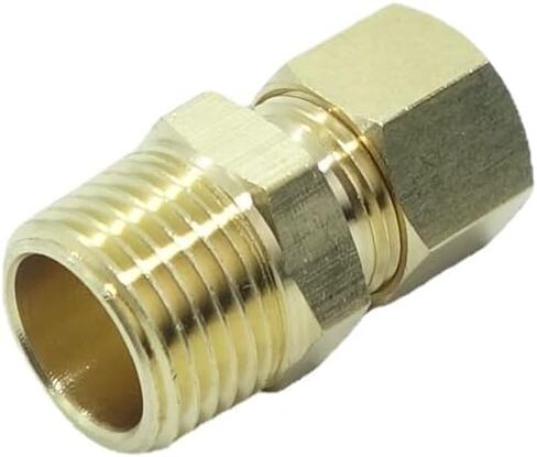 CDQBWKJGFJ 3 قطعة تركيب أنبوب النحاس 5/16 "أنبوب OD ضغط x 3/8" NPT موصل الأنابيب الذكور in Kuwait