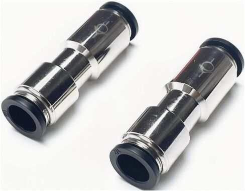 PNEUMATIC Black Air Straight Union 3/8 Inch Tube OD Check Valve Quick Release Push to Connect Fitting CVPU3/8(Pack of 2) in Kuwait