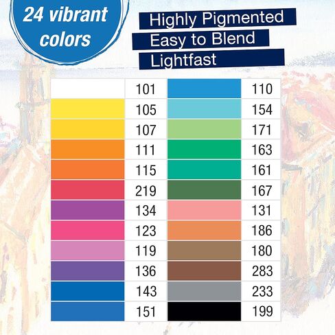 Faber-Castel FC127024 Creative Studio Oil Pastel Crayons (24 Pack), Assorted in Kuwait