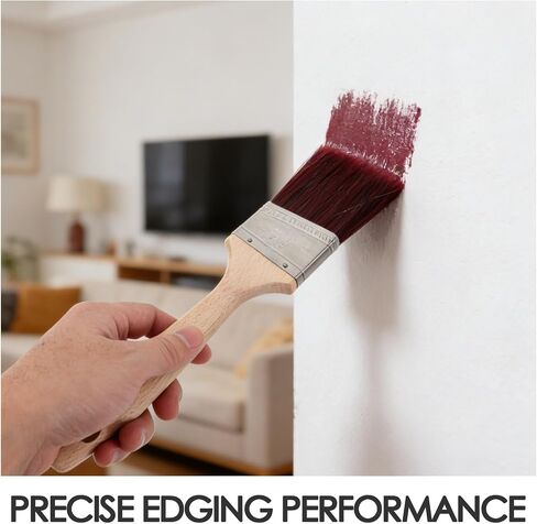 Wood Handle Angle Paint Brush for Home Improvement and Décor Projects in Kuwait