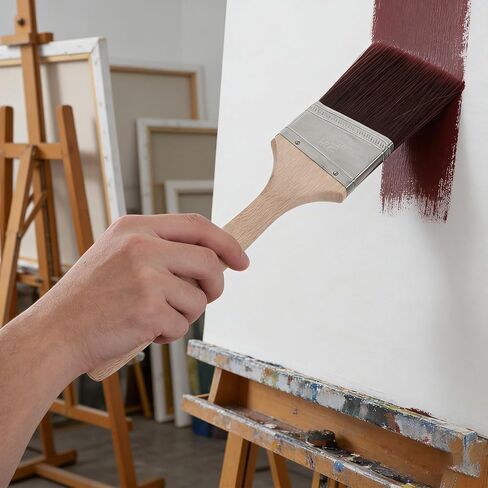 Wood Handle Angle Paint Brush for Home Improvement and Décor Projects in Kuwait