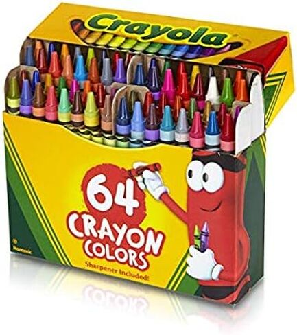 Crayola 6 Pack 64 Ct Crayons (52-0064), Assorted in Kuwait