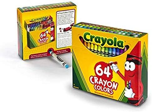 Crayola 6 Pack 64 Ct Crayons (52-0064), Assorted in Kuwait