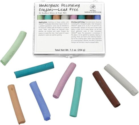 AMACO Underglaze Chalk Crayons 8-Count Set No. 2 (#209) in Kuwait