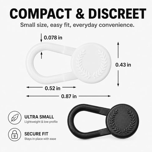 16 PCS Collar Extenders for Men's Dress Shirts, Elastic Neck Button Extenders for Shirt Collar Expansion, Comfortable 1/2 Size Shirt Neck Extenders for Shirts, Ties and Suits in Kuwait