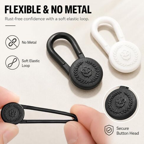 16 PCS Collar Extenders for Men's Dress Shirts, Elastic Neck Button Extenders for Shirt Collar Expansion, Comfortable 1/2 Size Shirt Neck Extenders for Shirts, Ties and Suits in Kuwait