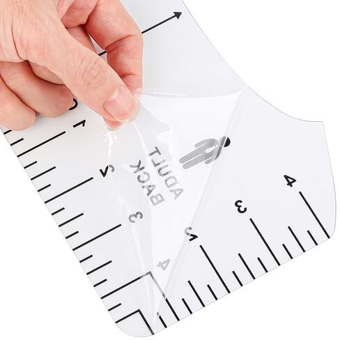 17Pcs Tshirt Ruler Guide for Vinyl Alignment, Prime Vinyl Tshirt Ruler for Cutting Machine Heat Press HTV Vinyl Center Designs, Craft Sewing Supplies and Accessories in Saudi Arabia