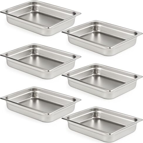 CURTA 6-Pack 1/3 Size Steam Table Pan Cover, Lid with Handle, NSF, Hotel & Catering Food Cover in Kuwait