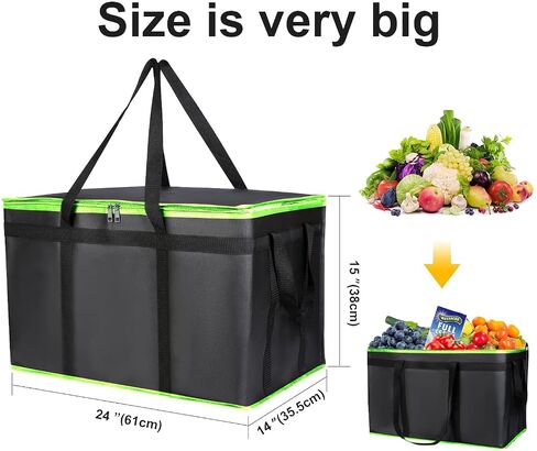 musbus Pizza Bag for Delivery Bag Pizza Carrier Insulated Bags Large for Deliveries, 20x20 inch inches 20 in Food Bag for Personal and Professional Use 18 Black in Saudi Arabia