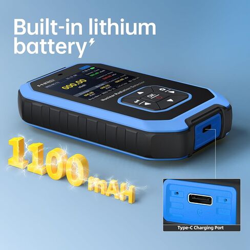 اف ان آي آر اس آي جهاز كشف الاشعاع النووي من جيجر كاونتر - مقياس جرعات مع شاشة LCD، جهاز مراقبة محمول باليد بيتا جاما بالاشعة السينية قابل لاعادة الشحن، 5 وحدات جرعات، 0.0μSv-500mSv (GC-01) in Kuwait