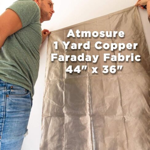 ATMOSURE Faraday Fabric + Faraday Tape — 5G & EMP Shield for Home — DIY Military Grade Faraday Cage for EMP Protection & EMF Protection — RFID Blocking Fabric EMF Shield WiFi Jammer in Kuwait