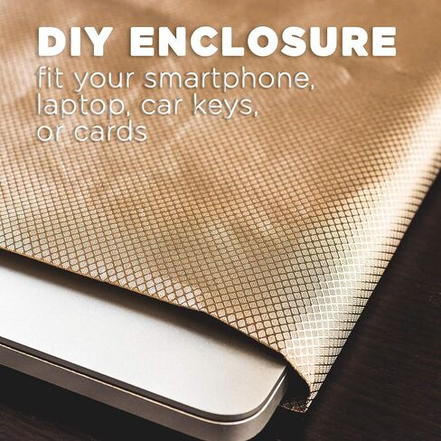 ATMOSURE Faraday Fabric + Faraday Tape — 5G & EMP Shield for Home — DIY Military Grade Faraday Cage for EMP Protection & EMF Protection — RFID Blocking Fabric EMF Shield WiFi Jammer in Kuwait