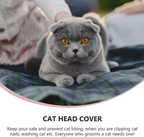 Cat Head Protector Breathable Anti-Biting Eye Cover Polyester in Kuwait