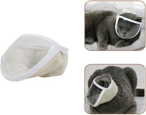 Cat Head Protector Breathable Anti-Biting Eye Cover Polyester in Kuwait