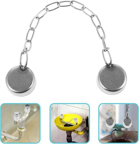 MM Stainless Steel Eyewash Nozzle Dust Cap Protective Cover Quick Removal in Kuwait