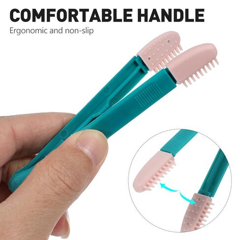 10pcs PET Eye Discharge Cleaning Brush with Tear Stain Tweezer Clip in Kuwait