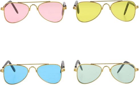 4pcs Frame Sunglasses for Kittens Small Animals Photo Accessories in Kuwait