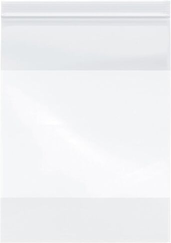 Plymor 9" x 12" (Pack of 200), 4 Mil with White-Block Heavy Duty Zipper Reclosable Plastic Bags in Kuwait